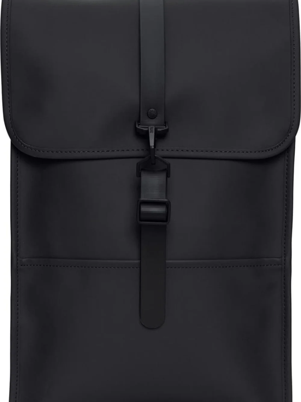 Rains Black Minimalist Backpack withTag